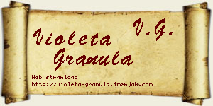Violeta Granula vizit kartica